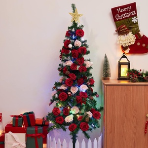 <span class=keywords><strong>50</strong></span> pezzi <span class=keywords><strong>rose</strong></span> <span class=keywords><strong>rosse</strong></span> finte di alta qualità per fai da te Bouquet da sposa centrotavola doccia casa fiori decorazioni disposizione - Product Image 4