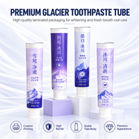 Tube de dentifrice en aluminium et plastique avec logo personnalisé, emballage laminé imprimé UV, haute barrière, bouchon à vis 12,7-35 mm