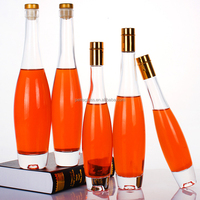 Vente en gros 175ml 275ml 375ml 500ml Verre Vin Vodka Gin Rhum Alcool Whisky Bouteille Thé Boisson Liqueur Bouteille