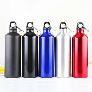 Bottle With PROMO Outdoor Aluminium Water Bottle 500ML 750ML Bottles With Carabiner