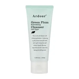 Vente en gros nettoyant pour le visage coréen dissolvant de points noirs pour tous les types de peau nettoyage en profondeur des pores vert prune gel nettoyant rafraîchissant