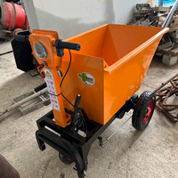 Mini-benne électrique compacte et puissante de 500 kg, contrôlée par PLC, moteur de 1000 W, autonomie de la batterie de 8 à 10 heures, chargeur de chantier compact et robuste