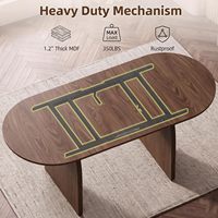 Table à manger extensible en noyer avec plateau rabattable, capacité 4-8 personnes, base sur pied robuste pour salle à manger
