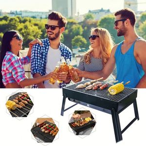 Barbecue pliable portable en acier inoxydable pour camping et extérieur, four à griller pliable, ustensiles de barbecue - Product Image 2