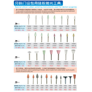 LK-P26 utensili abrasivi Silicone lucidatore dentale montato pietre - Product Image 2