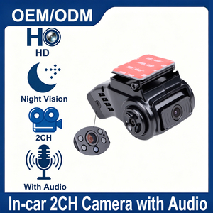 Cámara de Vehículo de Doble Canal Full HD 1080P, Grabadora de Video con Visión Nocturna, Audio y Soporte para Flotas - Product Image 1