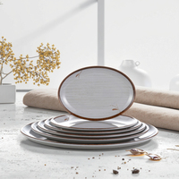 Service de vaisselle en mélamine imprimé, nouveau design, prix d'usine, pas cher