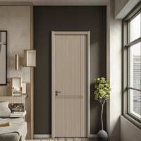 Portes intérieures modernes et écologiques en bois massif pour salles de bains Chambres à coucher Villas Appartements et hôtels Finition peinte Ouverture par poussée