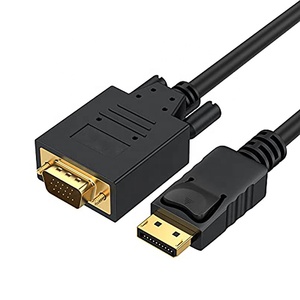 Xput Video hiển thị cổng DP dp Nam để <span class=keywords><strong>VGA</strong></span> nam cáp Adapter chuyển đổi 1.8m 6FT - Product Image 1