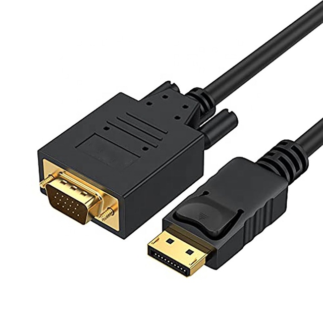 Xput Display Port DP Male to VGA Male Video Converter Cable 1.8M 6FT for Monitor Projector Graphics Card Laptop Desktop