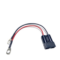 Câble de batterie 6AWG 1FT avec connecteur rapide 50A et faisceau de câblage à borne annulaire 3/8 pouces