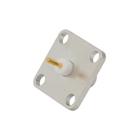 Conectores SMA Hembra 4 Agujeros Panel Montaje en chasis Brida Conector de copa de soldadura Conector de mamparo SMA