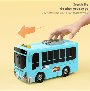 Simulador de conducción de coche de deformación multifunción para niños, <span class=keywords><strong>volante</strong></span> de autobús de plástico de juguete con regalo de música ligera - Product Image 5