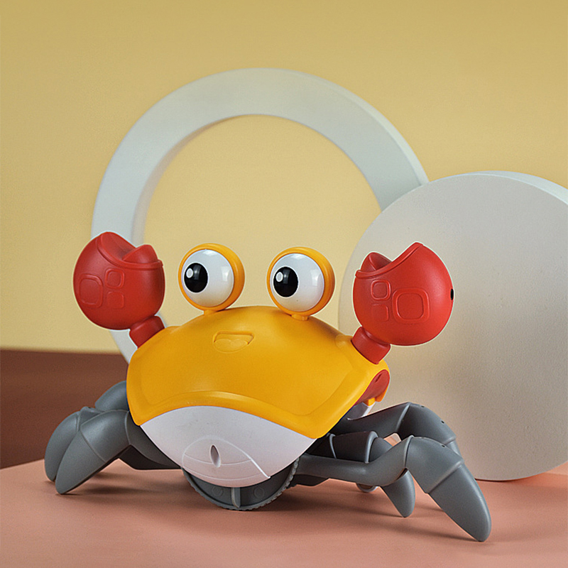 Индукционный бегущий Краб перезаряжаемый, питомец Краб ползун музыкальные игрушки подарки на день рождения Обучающие Детские игрушки/