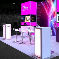 Stand d'exposition cosmétique 10 x 20 pour salon professionnel de beauté, stand de foire de soins de la peau pour la première édition de la show de beauté