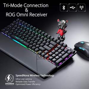 Teclado Inalámbrico para Juegos Asus Rog Strix Scope II 96, Mecánico, Retroiluminación RGB, Programable, Conexión Trimodal - Product Image 6