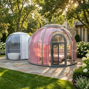 Dôme de glamping professionnel pour hôtel-resort - Bulle transparente en PC avec salle de bain - Product Image 1