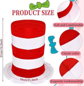 Disfraz <span class=keywords><strong>de</strong></span> Gato Negro <span class=keywords><strong>de</strong></span> 5 Piezas que Incluye Sombrero <span class=keywords><strong>de</strong></span> Copa, Camisa, Corbata <span class=keywords><strong>de</strong></span> Moño y Cola <span class=keywords><strong>de</strong></span> Peluche para el Día del Libro - Product Image 3