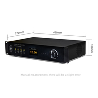 4 Bölgeli Mini Hi-Fi Ev Ses Sistemi Amfisi 16 Kanal 50W Kanal Başına Güç, Ağ Optik Koaksiyel USB Girişleri ve PC/Akıllı Telefon Kontrolü ile