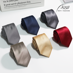 Corbata personalizada de poliéster a rayas con logotipo floral para hombre, accesorio festivo formal y de boda para negocios - Product Image 1