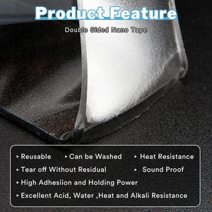 Nano ruban adhésif lavable double face à forte viscosité Tapis transparent - Product Image 2