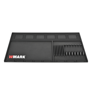 WMARK W-42 Tapis d'organisation magnétique professionnel antidérapant en PVC 3D pour outils de barbier, accessoires de salon (tondeuses, <span class=keywords><strong>ciseaux</strong></span>) - Product Image 2