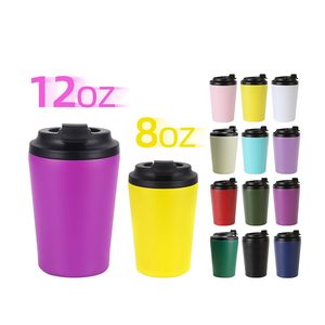 ZY 500ml Vacuum Insulated 12oz Coffee <strong>Mug</strong> <strong>Pink</strong> Half Million <strong>pink</strong> <strong>Mug</strong> 12oz Coffee Khobar Tumbler Wide Bottom Coffee <strong>Travel</strong> <strong>Mug</strong> - Product Image 1