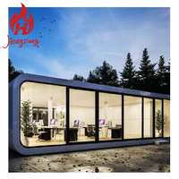 Maison préfabriquée modulaire de luxe pour bureau, conteneur préfabriqué, emballage préfabriqué, cabine Apple, mini-maisons, studio créatif