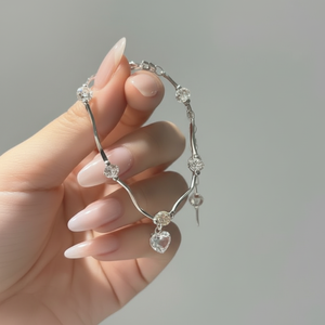 Elegante stile Boho coreano bracciali a catena con conchiglia di perle cuore di tendenza per le ragazze vendita calda gioielli all'ingrosso - Product Image 2