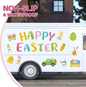 Aimants personnalisés pour porte de garage, décorations de porte pour célébration d'équipe, aimant réfléchissant et imperméable, autocollant pour réfrigérateur - Product Image 2