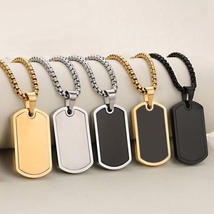 Personalized Simple Smooth Stainless Steel Men's Blank Necklace Pendant Custom Pendant Diy Jewelry Accessories for Necklace - Product Image 1