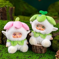 Neues Trendiges Vinyl-Gesichts-Plüschtier, Blumenfee-Babypuppe Schlüsselanhänger, Kreativer Rucksack-Charm, Süßes Geschenk zum Geburtstag