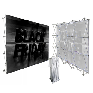 Expositor de aluminio personalizado para ferias comerciales, telón de fondo, stand, expositor de pared con logotipo, marco para eventos y conferencias, <span class=keywords><strong>banner</strong></span> DF - Product Image 3