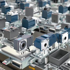 Tùy chỉnh 11 inch CS 200W góc bên phải không chổi than <span class=keywords><strong>DC</strong></span> động cơ hộp số mô-men xoắn cao động cơ <span class=keywords><strong>servo</strong></span> nam châm vĩnh cửu Thuyền Quạt 1 năm bảo hành - Product Image 2