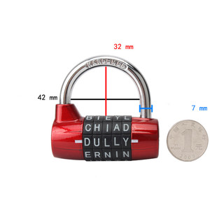 5 chiffres Lettres En Métal en alliage de zinc Serrure à Combinaison et <span class=keywords><strong>Cadenas</strong></span> À <span class=keywords><strong>Code</strong></span> - Product Image 2
