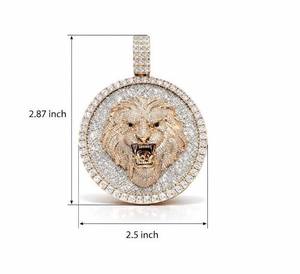 Pendentif plaqué or tendance avec breloque inspirée d'une pierre brillante, bijoux unisexe pour un style moderne - Product Image 1
