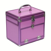 Mallette de rangement pour outils en aluminium finition mate Oem petit étui verrouillable de haute qualité mallette de transport d'outils en aluminium portable
