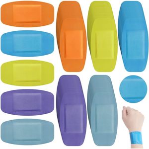 5x10cm elastic fabric bandage for arms, legs, and waist in a drum shape, cartoon style, elastic, hemostatic, and <b>waterproof</b>. - Product Image 4