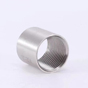 Hàng Có Sẵn Phụ Kiện Đường Ống Có Ren Đầy Đủ 1/2 Inch BSPT Bề Mặt Đánh Bóng SS304 SS316 Ổ Cắm Hai Dải - Product Image 1