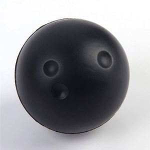 Jouets en mousse PU personnalisés en gros, mini balles anti-stress en forme de bowling, fabricant de balles anti-stress en PU - Product Image 1