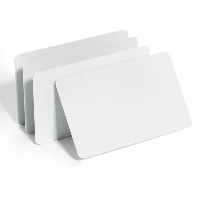 Classic 1K ISO 14443A 13.56MHz Glossy White PVC Contactless Smart Card for Hotel Door Access Control