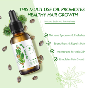 Aceite de ruedas negro puro Natural, potenciadores de cejas Multi Ues, Hidratante para la piel, fortalecedor del cabello, reparación del cuidado, aceite para el crecimiento del cabello - Product Image 3