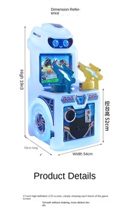 Consoles de jeux vidéo d'intérieur à monnayeur pour enfants, équipement de divertissement urbain – Jeux de tir et de course à monnayeur, 1 an, en anglais - Product Image 6