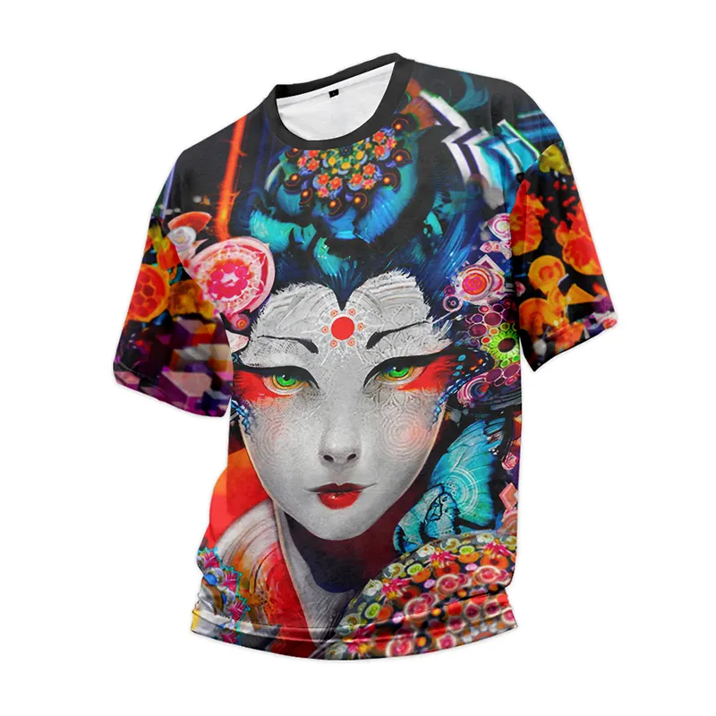 High Quality Custom T-shirt Print Sublimation 100% Polyester Quickly Dry Anime Unisex Casual T-shirt for men and women