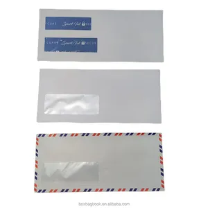 좋은 품질 사용자 정의 두꺼운 보호 티슈 파일 봉투 영수증 작은 우표 인쇄 A4 B5 종이 봉투 창