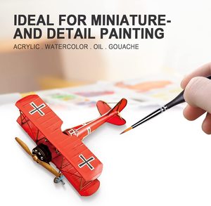 Set di 15 <span class=keywords><strong>Pennelli</strong></span> <span class=keywords><strong>Sintetici</strong></span> Miniatura Personalizzati <span class=keywords><strong>per</strong></span> Artisti, <span class=keywords><strong>Pennelli</strong></span> <span class=keywords><strong>per</strong></span> Dettagli Micro, <span class=keywords><strong>per</strong></span> Acrilico, Olio e <span class=keywords><strong>Acquerello</strong></span> - Product Image 3