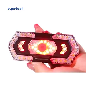 Bicycle LED Tail Light with Turn Signals and Wireless Remote Control Signal Light Easy Installation LED bike accessories
