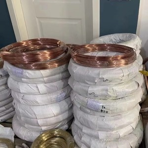 Fil de cuivre pur de 2 mm, fil rond en laiton T2, fil de cuivre rouge souple, fil enroulé à la main, fil de laiton continu sans rupture - Product Image 5