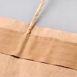 Sac en papier kraft brun personnalisé écologique avec poignée plate, sac de livraison de nourriture à emporter pour restaurant - Product Image 5