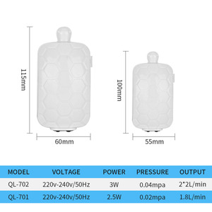 수족관 어항 에어 버블 에어 스톤 바스 산소 펌프 어류 양식용 에어 펌프 어항용 산소 펌프 소형 저소음 펌프 - Product Image 4